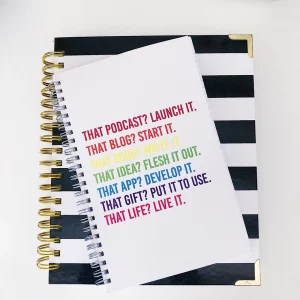 Live Life Spiral Notebook